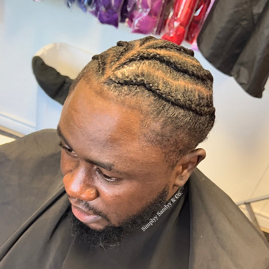 Simple Cornrows *to the scalp* (Sezzle Pay)